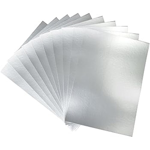 Mirri Hi Gloss Board - 270gsm - 450mmx540mm - Silver